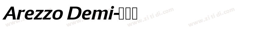 Arezzo Demi字体转换 Arezzo Demi字体转换